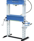 25-Ton Capacity Shop Press With Hydraulic Hand Pump, Heavy-Duty Steel Construction, Powder Coat Finish, Large 30 X 46 Inch Work Area Under Ram