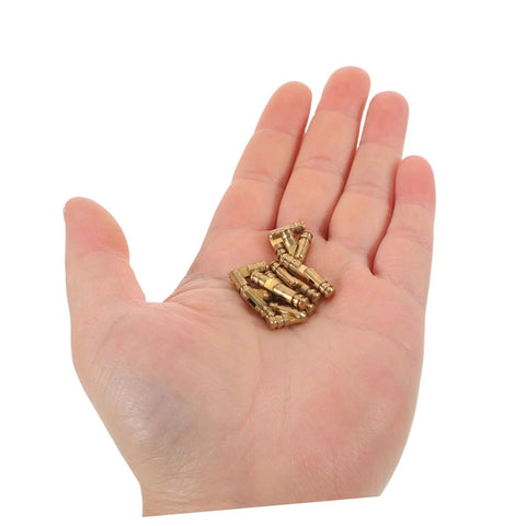 Hidden Brass Barrel Hinges With Smooth Noisefree Action For Jewelry Boxes And Keepsake Chests in hand