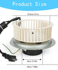 DIY Friendly 0695B000 Motor Assembly For QT80 Series Bathroom Exhaust Fans Replacement, size dimensions shown with blower wheel