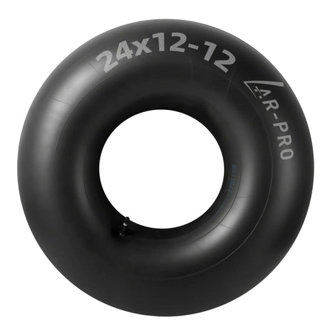 Replacement 24 By 12 By 12 Heavy Duty Inner Tube With TR13 Straight Valve Stems For ATV Lawn Tractors Mowers Golf Carts Snow Blowers