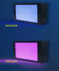 Hella Reliable 15000W Led Uv Curing Light For Industrial Uv Glue Shadowless Resin Paint And Silk Screen Printing That Knocks Out Curing Tasks In Record Time At 365Nm 395Nm 405Nm, showing 365nm and 395nm UV lights.