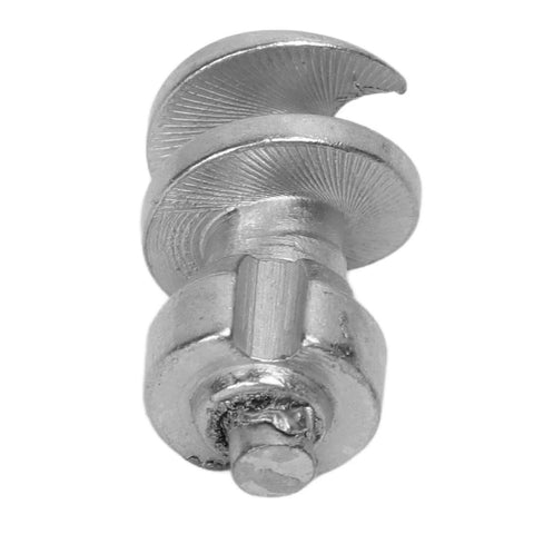 Close-up of a tungsten steel snow spike, part of 50 Pcs Tire Studs Tungsten Steel Snow Spikes For Off Road Vehicles With Motorcycle And Auto Applicability.