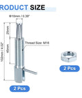 Top Notch Heavy Duty Retractable Indexing Plunger Pin Set Spring Loaded Carbon Steel Positioning Block, size details and dimensions.