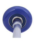 Close-up of 10 Pack Blue 2 Inch Nylon Garage Door Roller With 7 Inch Stem Quiet Durable High Load 6200 2RS Double Sealed Bearings