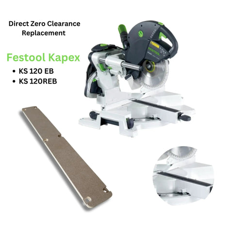 Zero Clearance Miter Saw Insert For Festool Kapex KS 120 And KS 120 REB Compatible Pro Grade Durable Noise Reducing Safe Saw Accessory For Flawless Woodworking And Clean Precise Cuts