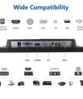 Sweet 10.1 Inch Rimless IPS Monitor With 1280x800 Display And Built In Speaker, Flexible Ports HDMI VGA AV BNC USB compatibility diagram