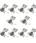 Soft Close Cabinet Hinges With Built In Damper Nickel Plated Half Inch Overlay for Kitchen Bathroom and Bedroom Cabinets