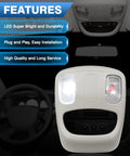Dodge Ram Overhead Console Dome Light Replacement LED Interior Roof Map Reading Lamp For 2002 To 2010 Ram 1500 2500 3500 4500 5500