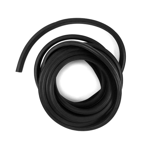 Coiled 20 Foot EPDM Rubber Trim Seal With Top Bulb For Edge 1/16 Inch To 1/8 Inch, Weatherproof Gasket, Flexible and Durable