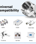 Coax Cap Covers 10 Pack 75 Ohm Unused Coax Port Terminators Stop Signal Leakage And Pixelation with compatible devices shown