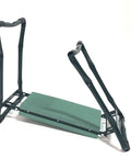 Foldable Garden Kneeler Seat With Foam Kneeling Pad And Tool Pouch, Portable Garden Bench Stool for back and knee relief, side view