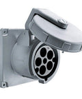 100A Dockside Receptacle featuring corrosion resistant nickel plated brass contacts for reliable 120/208 volt plug ins.
