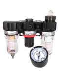 Preparation Unit AC Series FRL Combination With Ultrafiltration Filters for 1/8" and 1/4" Connections with pressure gauge