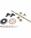 Beefy 24 Inch Rear Axle Kit For Go Karts And Drift Trikes Heavy Duty Sprocket And Brake Disc Base Rear Axle Assembly Set