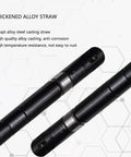 Thickened alloy straw made of high-quality alloy steel, designed for high temperature resistance and anti-corrosion use.
