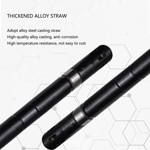 Thickened alloy straw made of high-quality alloy steel, designed for high temperature resistance and anti-corrosion use.