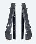 Concealed 2 Piece Folding Chair Stool Bracket Hinge for Shoe Cabinet Wardrobe Closet Doors, heavy duty steel, side view
