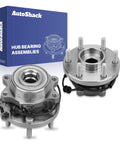 Front Wheel Hub Bearing Assemblies With ABS Left And Right 2 Piece Set For 2005 To 2025 Nissan Frontier, 2005 To 2015 Nissan Xterra, 2009 To 2012 Suzuki Equator, Smooth Ride Sealed Design With Noise Reduction ISO IATF Certified Premium Fit