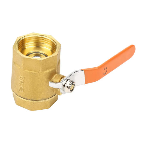 Heavy Duty DN32 Brass Ball Valve Featuring Smooth Quarter Turn For Water Oil And Gas Lines High Pressure 1.6MPa Rating.