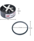 Heavy Duty Blender Blade Replacement With O Ring Sealing Gasket Cross Style Stainless Steel Blade Compatible With 600W And 900W Blenders