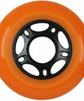Eight Pack Inline Skate Wheels 80mm 89A Orange Outdoor Replacement Part For Rollerblade And Hockey Skates Durable Non OEM Yet OEM Compatible