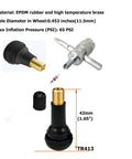 TR413 valve stem tool set with EPDM rubber and brass for 3 Pack 19.5 Inch Straight And Curved Tire Irons Set