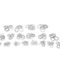 470 Piece Aluminum Alloy Sealing Washer Kit For Auto And Home Use with multiple round flat washers in various sizes