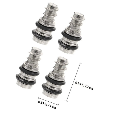 Heavy Duty Shelf Support Pegs With Self Tapping Screws For Cabinets And Wood Shelving, 20 Piece Set, Cold Rolled Steel, dimensions labeled