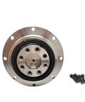 Dead Nuts Accurate Helical Gear Planetary Gearbox With Sturdy Flange Output Reducer top view showing flange and mounting holes.