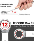 18mm Industrial Grade Chrome Vanadium Wrench With Forged Heat Treated Construction 12 Point Openings For Precise Fit