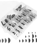 Woodruff Key Set 135 Pcs Carbon Steel Keyway Assortment for Precision Machinery Projects shown in open case.