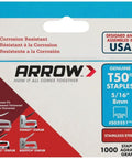 Packaging of Heavy Duty T50 Stainless Steel Staples For Upholstery And Construction, 5/16 Inch Leg, 3/8 Inch Crown, 1000 Pack