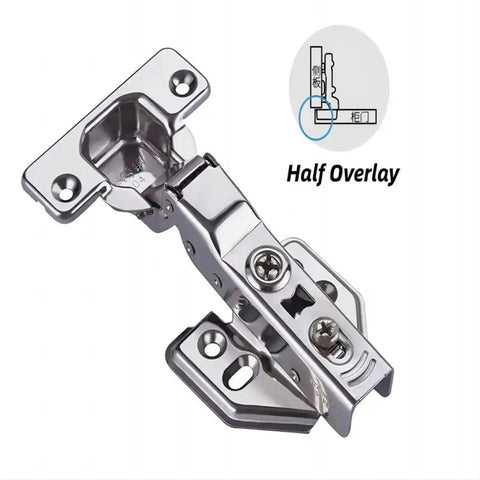 Stainless Steel Door Hinge With Hydraulic Damper Soft Close for Cabinet and Cupboard Doors Full Overlay focus on hinge mechanism