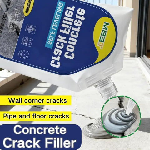 Tough-As-Nails Concrete Crack Filler With Base Seal packaging for sealing wall corner and floor cracks in concrete.