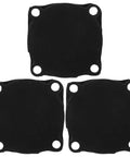 Three Pack Rubber Pressure Switch Gaskets For Air Compressors, Wear-Resistant Seal Pads, Leakproof Switch Seals, Go-To Replacement Spare Parts For Air Pumps And DIY Compressor Repairs. Black rubber compressor gaskets, three-piece set