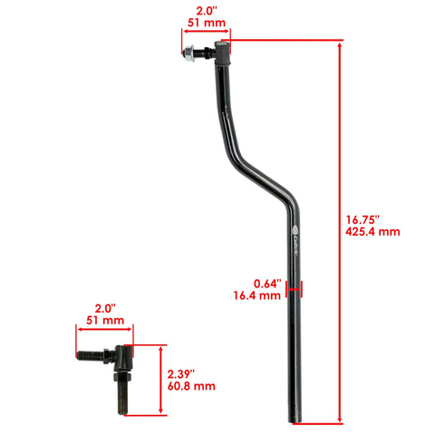 Beefed Up Steering Sector Drag Link Kit For John Deere L Series Tractors L100 L105 L107 L108 L110 L111 L118 L120 L130 G110 Replacement Gear Pinion Shaft Bushings Dust Caps Spindle Links, black steel drag link with 16.75-inch length