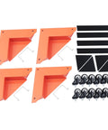 Heavy Duty Furniture Dolly Set Of 4 For Moving Appliances And Heavy Gear With Triangular Steel Frame and components.
