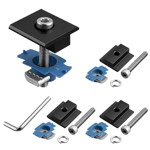 4 Pack Solar Panel Mid Clamps For Standard Unistrut Heavy Duty Aluminum Brackets 30mm And 35mm Easy Install Roof Mounting Kit