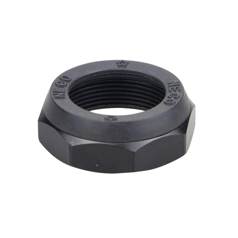 External Cup Threaded Bike Headset component, black, shown from top angle. External Cup Threaded Bike Headset For 25.4mm Steerer.