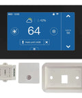 Smart Programmable Thermostat With Zone Remote Sensor And C Wire Adapter, Energy Saving, Works With Alexa And Google Assistant display.