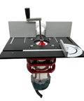 Heavy Duty Aluminum Router Table Insert Plate With Sharp Centering Bushing Solid Woodworking Milling Gear for precision cuts.