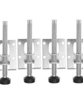 Rock Solid Heavy Duty 12 Pack Adjustable Furniture Feet Leveling Feet for Tables Cabinets and Benches with durable threads