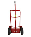 Heavy Duty Pail Cart With Single Handle And 800 Pound Capacity, 10 Inch Pneumatic Tires For Rough Terrain, front view