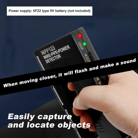 Badass Handheld Metal Detector Wall Stud Finder AC Pipe And Wire Voltage Scanner With Bright LED And Audible Alerts Adjustable Sensitivity Black Tool Built Tough For Weekend Warriors And Pros