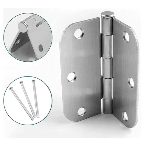 3.5 Inch Stainless Steel Door Hinge Pins Set For Smooth Door Closure Replacement Hinges 6 Pack Oil Film Coated Pins