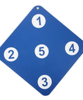 Multi Purpose Fencing Target, Lightweight Rubber Wall Mounted Training Tool with numbered design, blue color