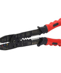 Multifunction Terminal Crimping Tool And Wire Stripper With High Carbon Steel Blades and Ergonomic Grip for Precise Wire Stripping