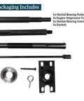 Pro Grade Gimbal Bearing Installer Kit With Puller Remover And Engine Alignment Tools For Mercruiser MR Bravo OMC Cobra And Volvo Stern Drives Replacement Set, components displayed