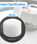 Universal Round White Air Filter Sponge For Cool Mist Inhalers And Vaporizers Breathable Foam Replacement 0.59 Inch Diameter