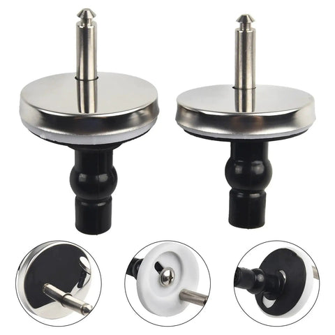 Two Pack Stainless Steel Toilet Hinges Top Fix Set Mounting Replacement Quick Fitting For Toilet Bathroom Furniture, Modern Finish
